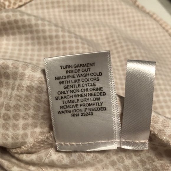 Blouse by New York and Company. Size Small. Tan and white. - Picture 10 of 10